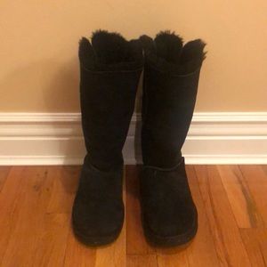Womens Ugg Bailey Bow tall boots. Black. Size 9.